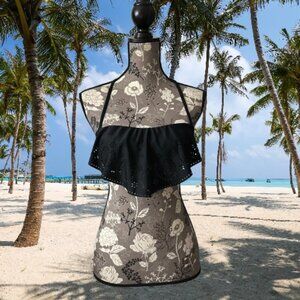 Xhilaration Women's XS Black Bikini Swim Top With Adjustable & Removable Straps